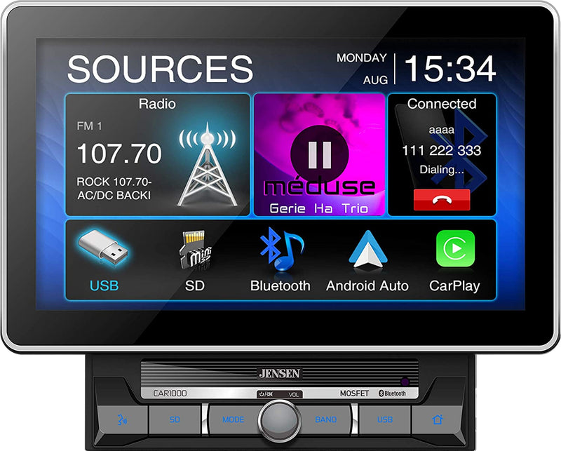 Jensen CAR1000 10.1" Extra Large Touchscreen Media Receiver
