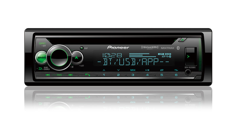 Pioneer DEH-S6200BS Single-DIN In-Dash CD Player with Bluetooth and SiriusXM Ready