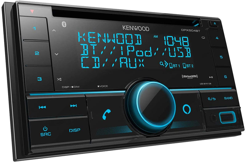 Kenwood DPX504BT Dual Din CD Receiver, W/Bluetooth, Alexa Built-In