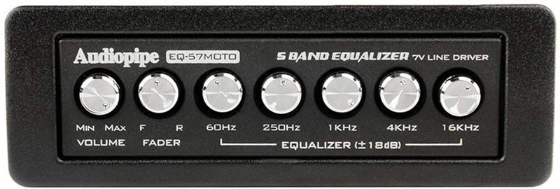 AUDIOPIPE EQ-57MOTO 5 Band Graphic Equalizer