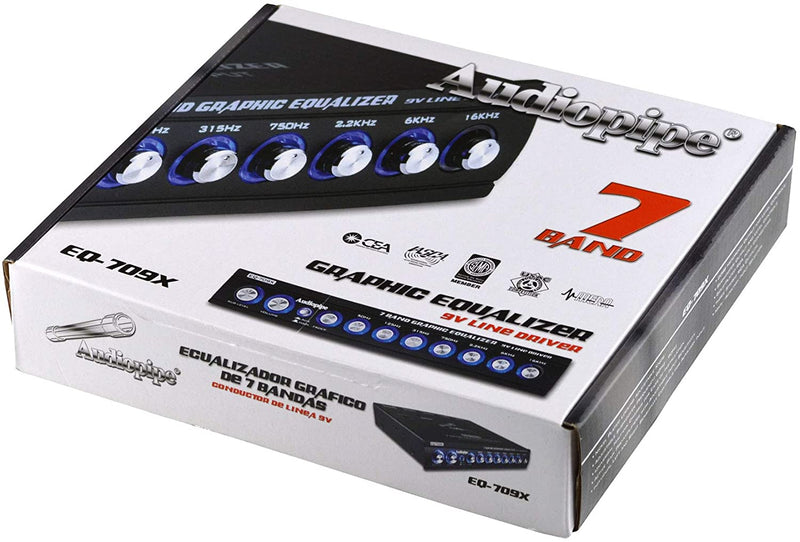AUDIOPIPE EQ709X  Band Graphic Equalizer