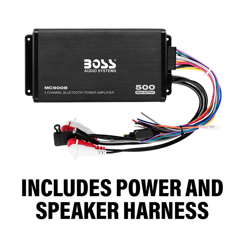 BOSS Audio Systems MC900B Amplifier for ATV UTV Car Marine 4