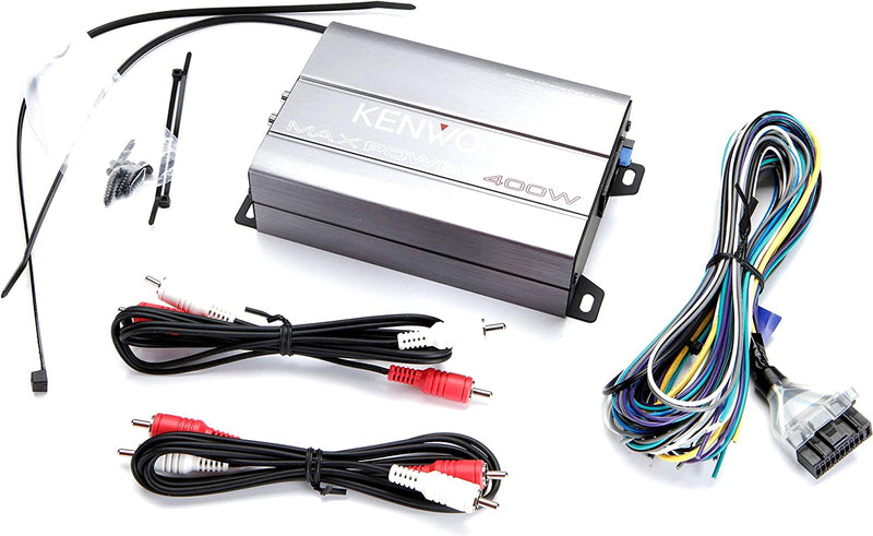 Kenwood KAC-M1814 4-Channel Compact Bridgeable Marine/Motorsports 400W Max Power Digital Amplifier