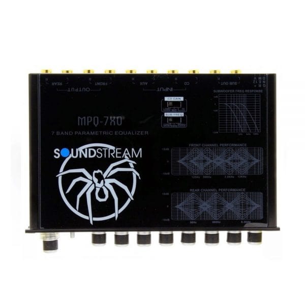 SOUNDSTREAM MPQ-7XO 1/2 DIN 7 Band EQ w/ Subwoofer Control