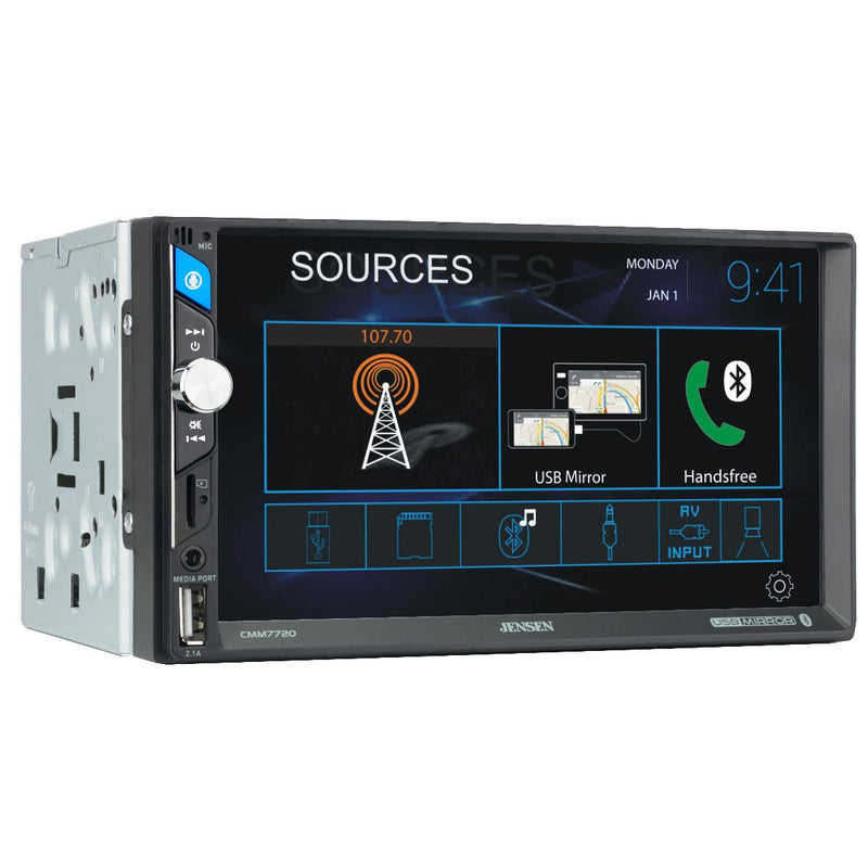 Jensen CMM710 10.1” Multimedia Receiver with USB Screen Mirroring