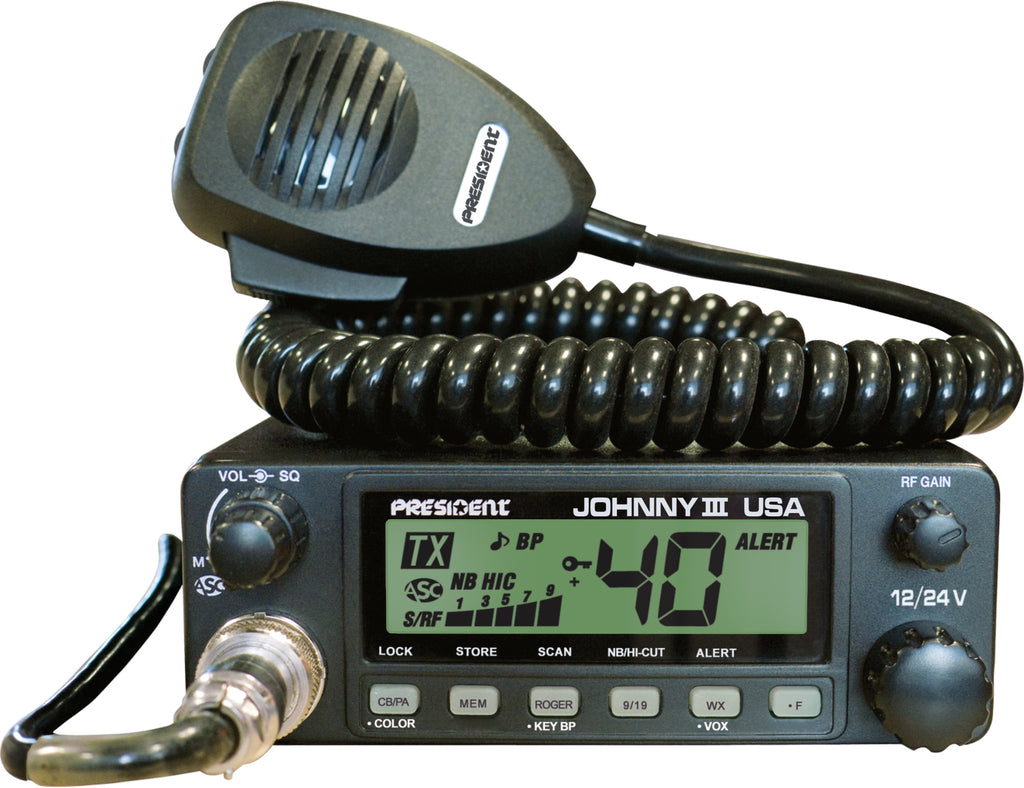 President Randy FCC Handheld or Mobile CB Radio with Weather Channel and Alerts - 5
