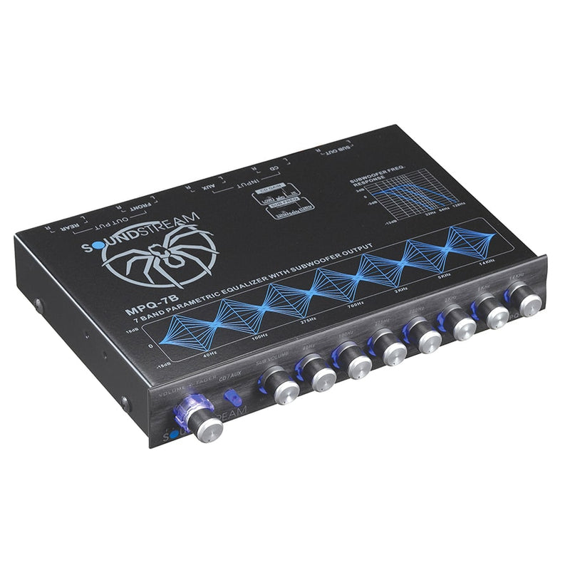 SOUNDSTREAM MPQ-7B Band 1/2 DIN Equalizer